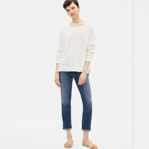 Eileen Fisher Boyfriend style Blue jeans Medium wash Size 8